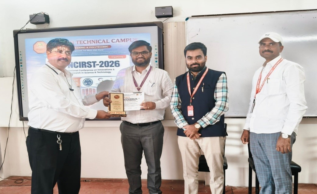 Best Paper Award at NCIRST-2026